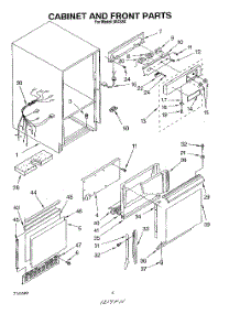 04 - Cabinet And Front parts for Whirlpool Ice Machine IACS50 from AppliancePartsPros.com