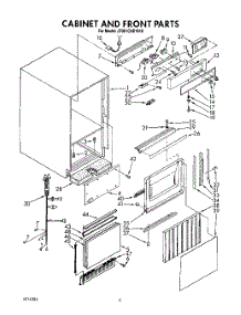03 - Cabinet And Front parts for Whirlpool Ice Machine JT051CAE1610 from AppliancePartsPros.com