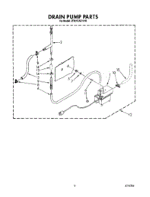 05 - Drain Pump parts for Whirlpool Ice Machine JT051CAE1610 from AppliancePartsPros.com