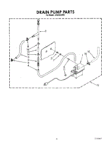 05 - Drain Pump parts for Whirlpool Ice Machine JVGC535W0 from AppliancePartsPros.com