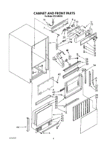 04 - Cabinet And Front parts for Whirlpool Ice Machine EC510WXV0 from AppliancePartsPros.com