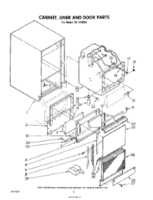02 - Cabinet, Liner And Door , Lit / Optional parts for Whirlpool Ice Machine EC5100XL from AppliancePartsPros.com