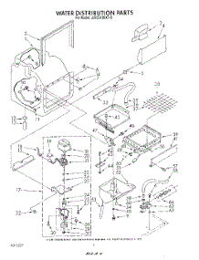 03 - Water Distribution parts for Whirlpool Ice Machine JJEC5100XT0 from AppliancePartsPros.com