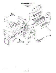 02 - Section parts for Whirlpool Ice Maker ECKMF87 from AppliancePartsPros.com