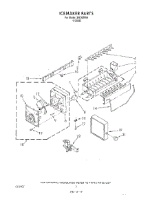 02 - Section parts for Whirlpool Ice Maker 3ECKMF86 from AppliancePartsPros.com