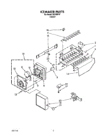 02 - Section parts for Whirlpool Ice Maker 3ECKMF87 from AppliancePartsPros.com