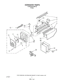 02 - Section parts for Whirlpool Ice Maker ECKMF63 from AppliancePartsPros.com