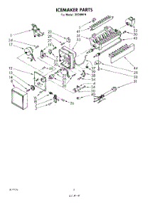 02 - Section parts for Whirlpool Ice Maker 3ECKMF9 from AppliancePartsPros.com