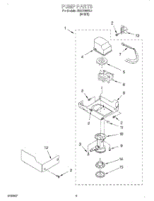 04 - Pump parts for Whirlpool Ice Machine JEAC50SL0 from AppliancePartsPros.com