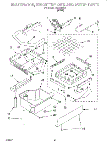 03 - Evaporator, Ice Cutter Grid And Water parts for Whirlpool Ice Machine JEACS50SL0 from AppliancePartsPros.com