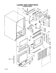 03 - Cabinet And Front parts for Whirlpool Ice Machine EC5150WV0 from AppliancePartsPros.com