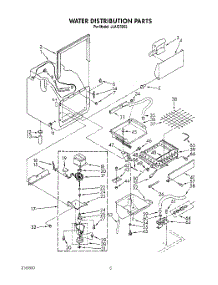 02 - Water Distribution parts for Whirlpool Ice Machine JLAIC5052 from AppliancePartsPros.com