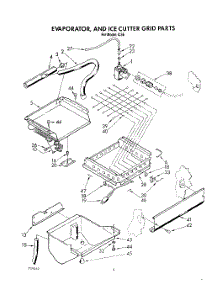 03 - Evaporator, And Ice Cutter Grid parts for Whirlpool Ice Machine IC5E from AppliancePartsPros.com