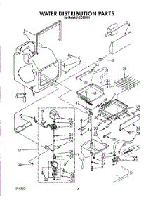 03 - Water Distribution parts for Whirlpool Ice Machine JVGC535W1 from AppliancePartsPros.com