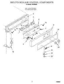 05 - Escutcheon And Control Components parts for Whirlpool Ice Machine JVGC535A0 from AppliancePartsPros.com