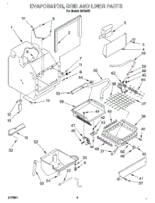 03 - Evaporator, Grid And Liner parts for Whirlpool Ice Machine IACS50E from AppliancePartsPros.com