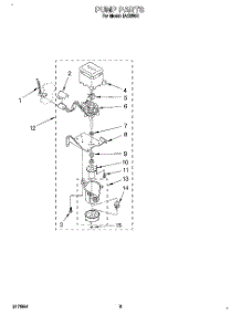 05 - Pump parts for Whirlpool Ice Machine IACS50E from AppliancePartsPros.com