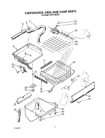 02 - Evaporator, Grid And Pump parts for Whirlpool Ice Machine JT051CAE2511 from AppliancePartsPros.com