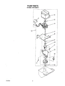 03 - Pump parts for Whirlpool Ice Machine JT051CAE2511 from AppliancePartsPros.com
