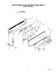 04 - Escutcheon And Control Panel parts for Whirlpool Ice Machine JT051CAE2511 from AppliancePartsPros.com