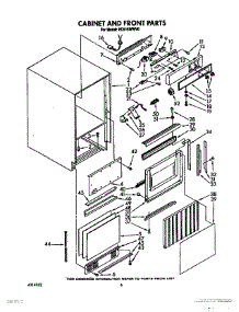 04 - Cabinet And Front parts for Whirlpool Ice Machine EC515WWV0 from AppliancePartsPros.com