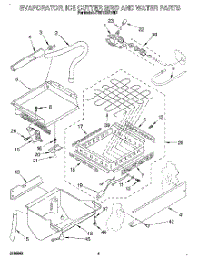 03 - Evaporator, Ice Cutter Grid And Water parts for Whirlpool Ice Machine JT051CAE1612 from AppliancePartsPros.com