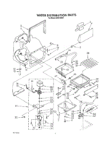 03 - Water Distribution parts for Whirlpool Ice Machine BR51IMW1 from AppliancePartsPros.com