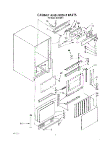 04 - Cabinet And Front parts for Whirlpool Ice Machine BR51IMW1 from AppliancePartsPros.com