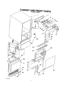 04 - Cabinet And Front parts for Whirlpool Ice Machine 51IMWEX1 from AppliancePartsPros.com
