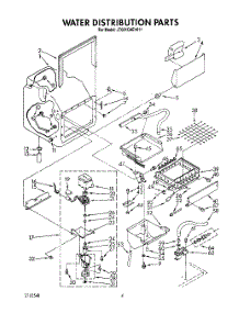 03 - Water Distribution parts for Whirlpool Ice Machine JT051CAE1611 from AppliancePartsPros.com
