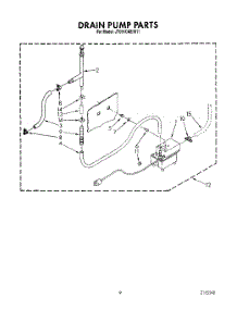 06 - Drain Pump parts for Whirlpool Ice Machine JT051CAE1611 from AppliancePartsPros.com