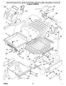 02 - Evaporator, Ice Cutter Grid And Water parts for Whirlpool Ice Machine EC5150WV2 from AppliancePartsPros.com