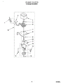 05 - Pump parts for Whirlpool Ice Machine EC5150WV2 from AppliancePartsPros.com