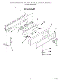 04 - Escutcheon And Control Components parts for Whirlpool Ice Machine EC5100XEW0 from AppliancePartsPros.com