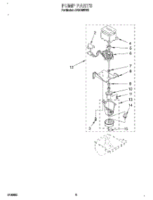 04 - Pump parts for Whirlpool Ice Machine JVGC535W2 from AppliancePartsPros.com