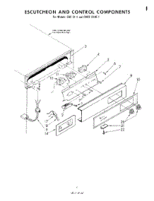 05 - Escutcheon And Control parts for Whirlpool Ice Machine EHC511 from AppliancePartsPros.com