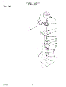 04 - Pump parts for Whirlpool Ice Machine JZ5064 from AppliancePartsPros.com