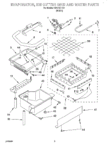 02 - Evaporator, Ice Cutter Grid And Water parts for Whirlpool Ice Machine O54CAE1610 from AppliancePartsPros.com