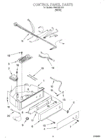 04 - Control Panel parts for Whirlpool Ice Machine O54CAE1610 from AppliancePartsPros.com