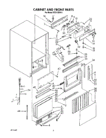 03 - Cabinet And Front parts for Whirlpool Ice Machine EC5150WV1 from AppliancePartsPros.com