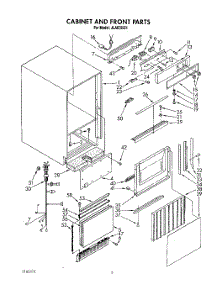 03 - Cabinet And Front parts for Whirlpool Ice Machine JLAIC5051 from AppliancePartsPros.com