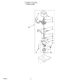 04 - Pump parts for Whirlpool Ice Machine ACS502 from AppliancePartsPros.com