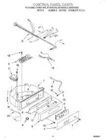 04 - Control Panel parts for Whirlpool Ice Machine GI1500XHN0 from AppliancePartsPros.com