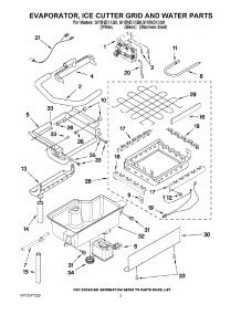 02 - Evaporator, Ice Cutter Grid And Water Parts parts for Whirlpool Ice Machine GI15NDXXS0 from AppliancePartsPros.com