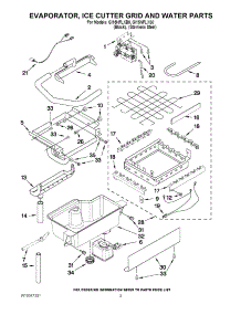 02 - Evaporator, Ice Cutter Grid And Water Parts parts for Whirlpool Ice Machine GI15NFLXS0 from AppliancePartsPros.com