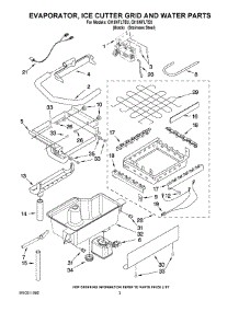 02 - Evaporator Ice Cutter Grid And Water Parts parts for Whirlpool Ice Machine GI15NFLTB3 from AppliancePartsPros.com