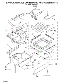 02 - Evaporator Ice Cutter Grid And Water Parts parts for Whirlpool Ice Machine JEACS50SL8 from AppliancePartsPros.com