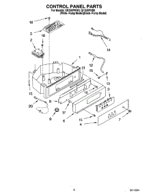 04 - Control Panel Parts parts for Whirlpool Ice Machine GI1500PHB8 from AppliancePartsPros.com