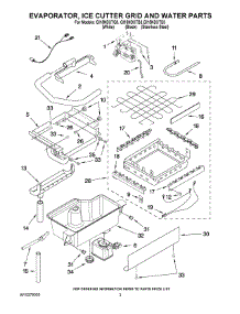 02 - Evaporator, Ice Cutter Grid And Water Parts parts for Whirlpool Ice Machine GI15NDXTB3 from AppliancePartsPros.com