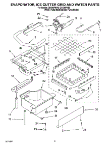02 - Evaporator Ice Cutter Grid And Water Parts parts for Whirlpool Ice Machine GI1500PHW8 from AppliancePartsPros.com
